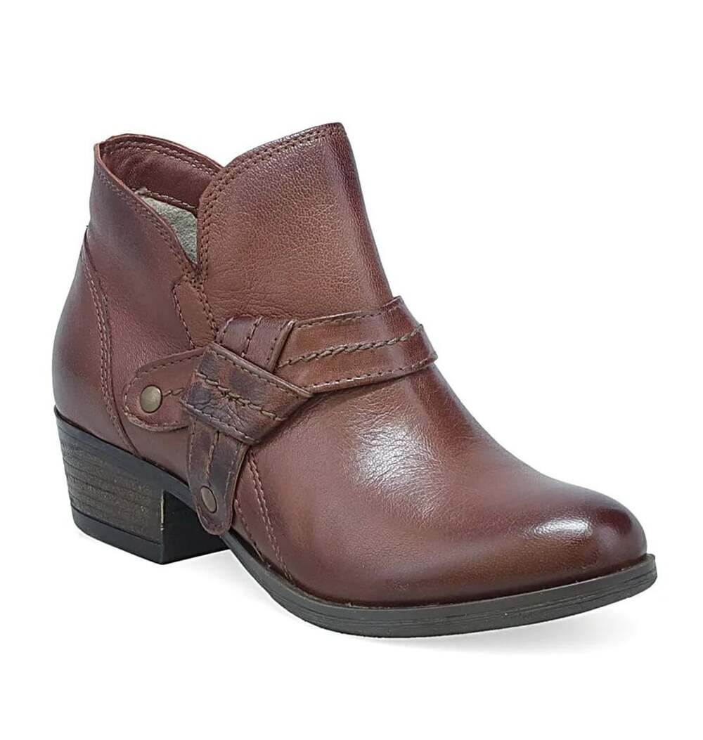 Miz Mooz Leather Ankle Boots Bennet Chestnut EU41 US9.5-10